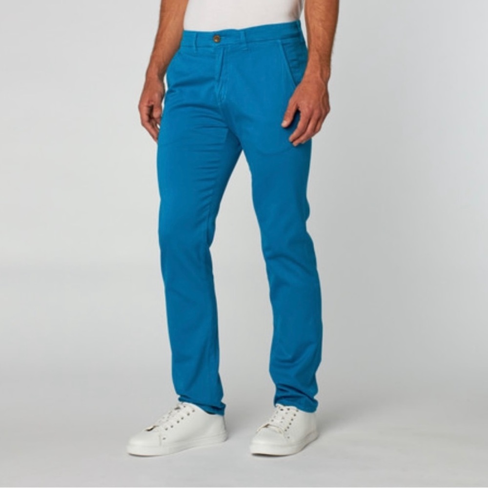 NWT Vince Classic Chino Cerulean Straight Blue Pants SZ 36 RETAIL $210